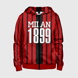 Толстовка на молнии детская Milan 1899, цвет: 3D-красный