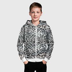 Толстовка на молнии детская White Jaguar, цвет: 3D-белый — фото 2