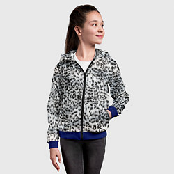 Толстовка на молнии детская White Jaguar, цвет: 3D-синий — фото 2