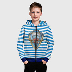 Толстовка на молнии детская ВДВ, цвет: 3D-синий — фото 2