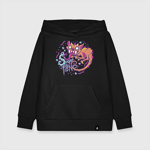 Детская толстовка-худи Sugar Friend / Черный – фото 1