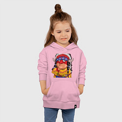 Толстовка детская хлопковая Забавные Индейцы 11, цвет: светло-розовый — фото 2