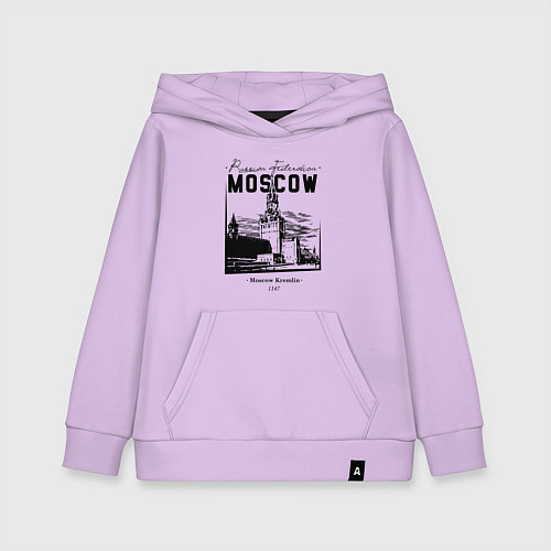 Детская толстовка-худи Moscow Kremlin 1147 / Лаванда – фото 1