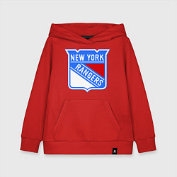 Толстовка детская хлопковая New York Rangers, цвет: красный