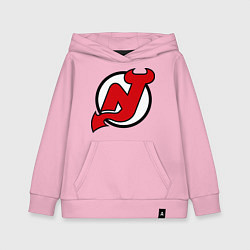 Толстовка детская хлопковая New Jersey Devils, цвет: светло-розовый