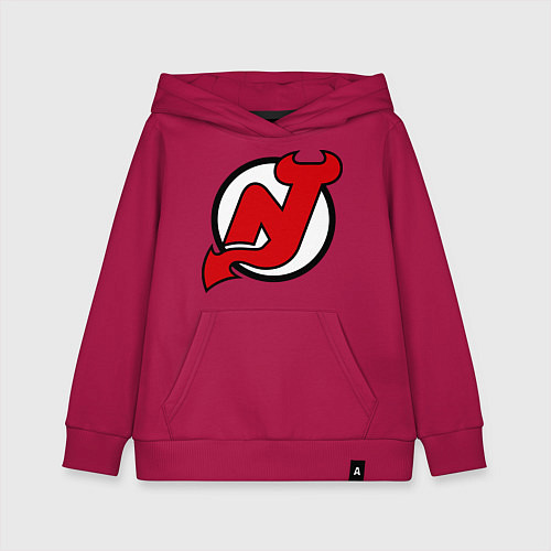 Детская толстовка-худи New Jersey Devils / Маджента – фото 1