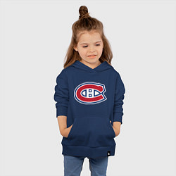 Толстовка детская хлопковая Montreal Canadiens, цвет: тёмно-синий — фото 2