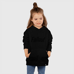Толстовка детская хлопковая Fallout, цвет: черный — фото 2
