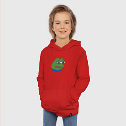 Толстовка детская хлопковая SAD FROG, цвет: красный — фото 2