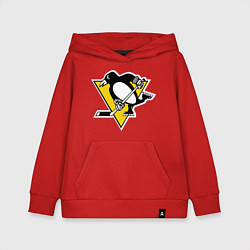 Толстовка детская хлопковая Pittsburgh Penguins, цвет: красный