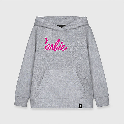 Детская толстовка-худи Барби 3 / Меланж – фото 1