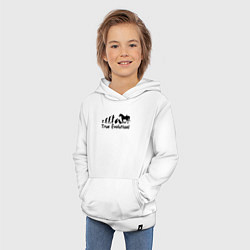 Толстовка детская хлопковая Настоящая эволюция, цвет: белый — фото 2