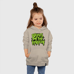 Толстовка детская хлопковая Bring me the horizon, цвет: миндальный — фото 2