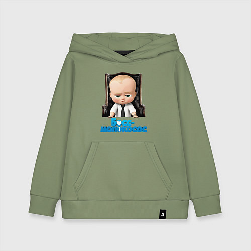 Детская толстовка-худи Boss Baby / Авокадо – фото 1