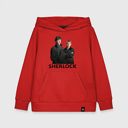 Толстовка детская хлопковая Sherlock, цвет: красный