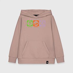 Толстовка детская хлопковая Есть, спать, бурить, цвет: пыльно-розовый