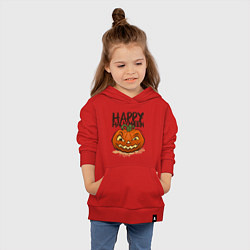 Толстовка детская хлопковая Happy halloween, цвет: красный — фото 2