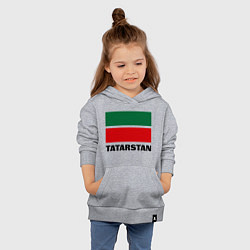 Толстовка детская хлопковая Флаг Татарстана, цвет: меланж — фото 2