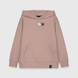 Толстовка детская хлопковая Кисы, цвет: пыльно-розовый