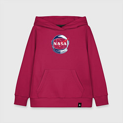 Толстовка детская хлопковая NASA, цвет: маджента