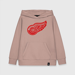 Толстовка детская хлопковая Detroit Red Wings: Pavel Datsyuk, цвет: пыльно-розовый
