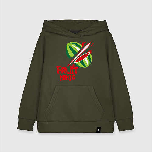Детская толстовка-худи Fruit Ninja / Хаки – фото 1