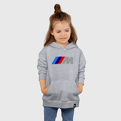 Толстовка детская хлопковая BMW M, цвет: меланж — фото 2