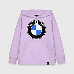 Толстовка детская хлопковая Logo BMW, цвет: лаванда