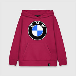 Толстовка детская хлопковая Logo BMW, цвет: маджента