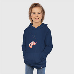 Толстовка детская хлопковая Perfect Team: Player 1, цвет: тёмно-синий — фото 2