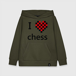 Детская толстовка-худи I love chess