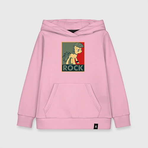 Детская толстовка-худи Rock Pony / Светло-розовый – фото 1