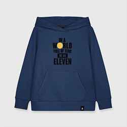Толстовка детская хлопковая Be A Eleven, цвет: тёмно-синий