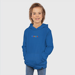 Толстовка детская хлопковая Google, цвет: синий — фото 2