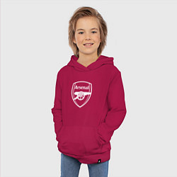 Толстовка детская хлопковая FC Arsenal, цвет: маджента — фото 2