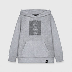 Толстовка детская хлопковая Unknown Pleasures, цвет: меланж