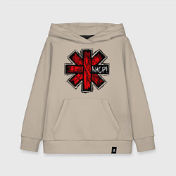 Толстовка детская хлопковая Red Hot Chili Peppers, цвет: миндальный