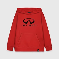 Толстовка детская хлопковая Infiniti logo, цвет: красный