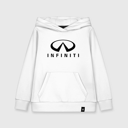 Детская толстовка-худи Infiniti logo / Белый – фото 1