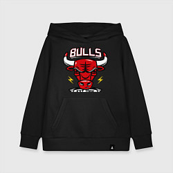 Толстовка детская хлопковая Chicago Bulls est. 1966, цвет: черный