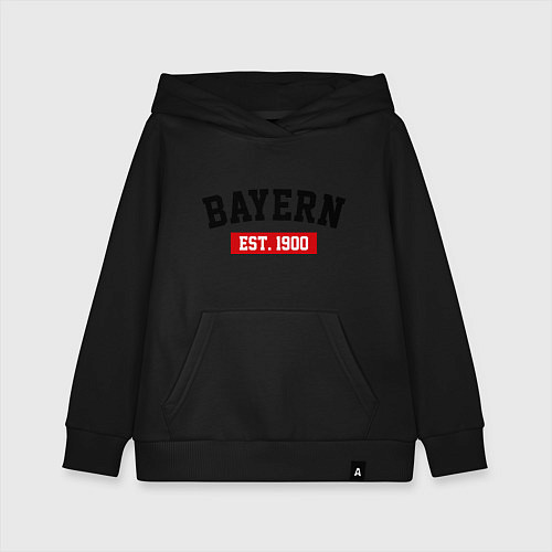 Детская толстовка-худи FC Bayern Est. 1900 / Черный – фото 1