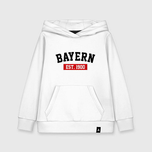 Детская толстовка-худи FC Bayern Est. 1900 / Белый – фото 1