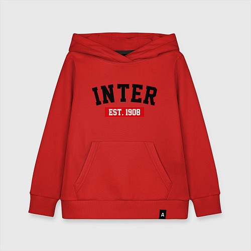 Детская толстовка-худи FC Inter Est. 1908 / Красный – фото 1