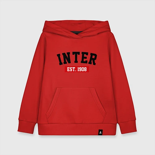 Детская толстовка-худи FC Inter Est. 1908 / Красный – фото 1