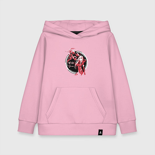 Детская толстовка-худи Darling in the FranXX / Светло-розовый – фото 1