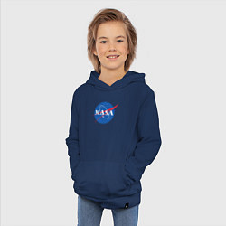Толстовка детская хлопковая NASA: Masa, цвет: тёмно-синий — фото 2