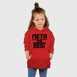Толстовка детская хлопковая Петя the best, цвет: красный — фото 2