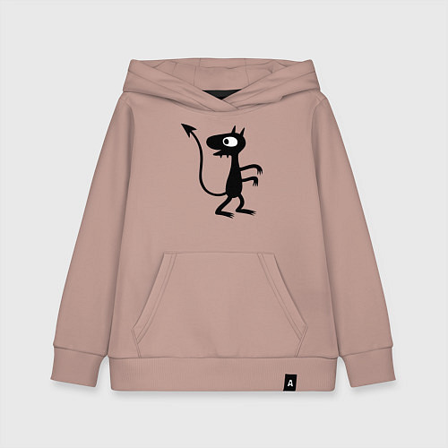 Детская толстовка-худи Luci / Пыльно-розовый – фото 1