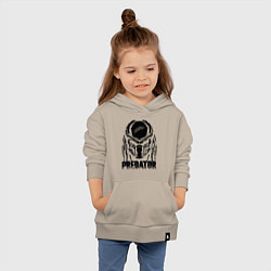 Толстовка детская хлопковая Predator Mask, цвет: миндальный — фото 2