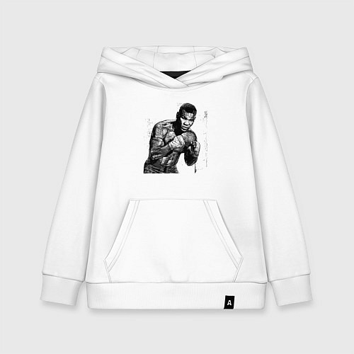 Детская толстовка-худи Myke Tyson: Boxing / Белый – фото 1